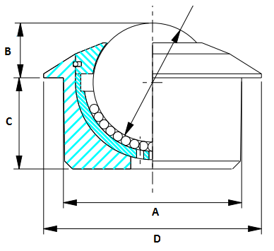 MW30 Medium Duty Washdown Ball Transfer Unit