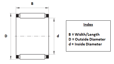K155X163X26 Needle Cage Bearing